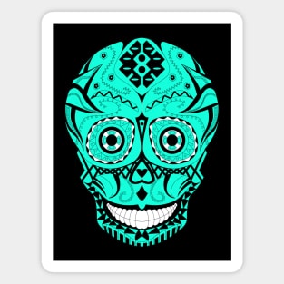 blue lagoon skeleton smile ecopop Magnet